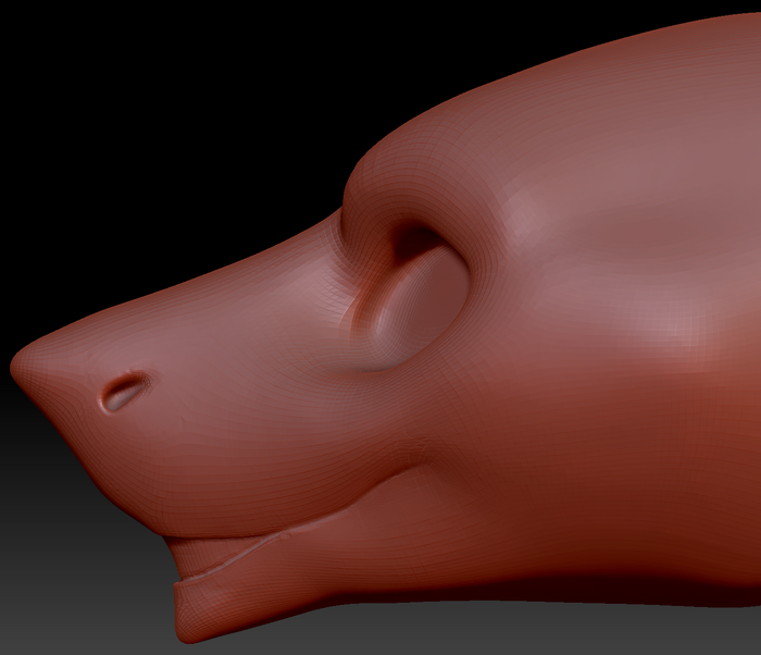 Gender Neutral Sergal Static Jaw Head Base Variant 1