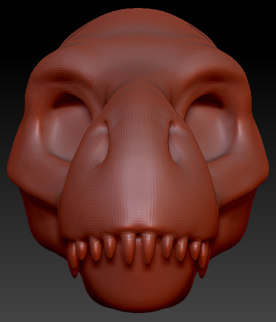 Gender Neutral T-Rex Head Base Variant 1