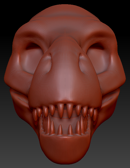 Gender Neutral T-Rex Head Base Variant 1
