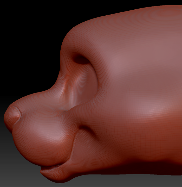 Gender Neutral Toony Big Cat Static Jaw Head Base Variant 2