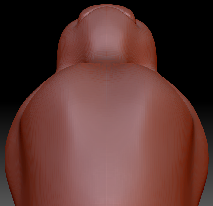 Gender Neutral Toony Big Cat Static Jaw Head Base Variant 2
