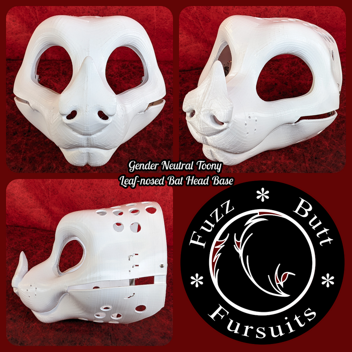 Gender Neutral Toony Leaf-nosed Bat Head Base Variant 1
