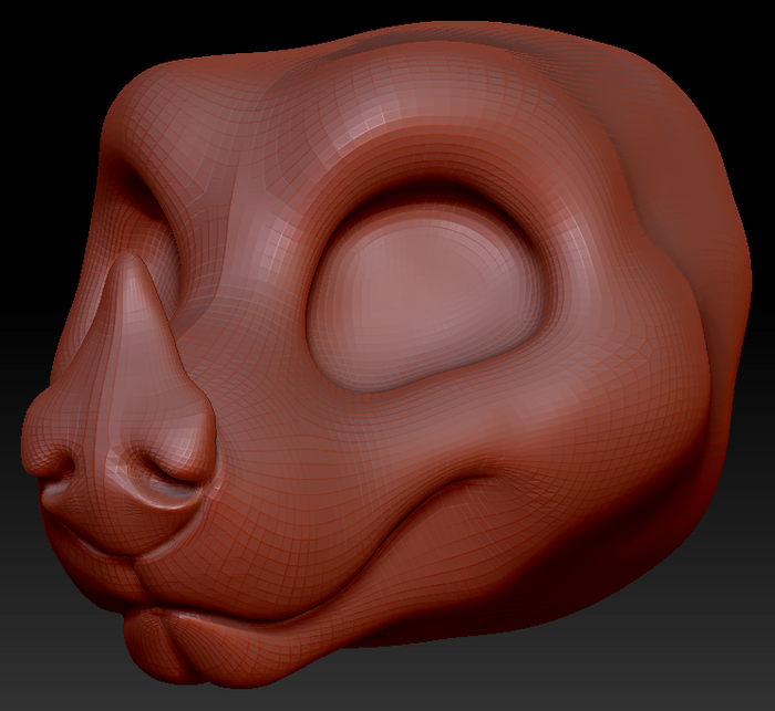 Gender Neutral Toony Leaf-nosed Bat Head Base Variant 1