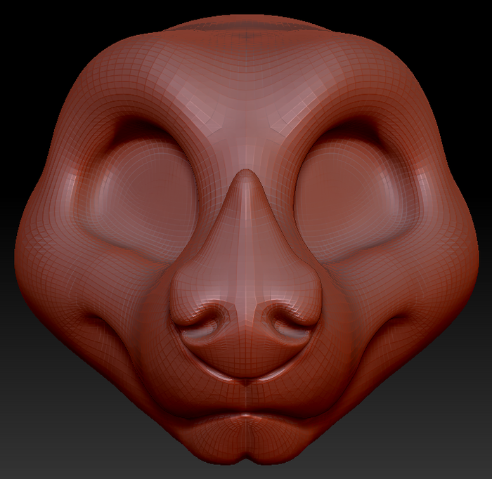 Gender Neutral Toony Leaf-nosed Bat Head Base Variant 1