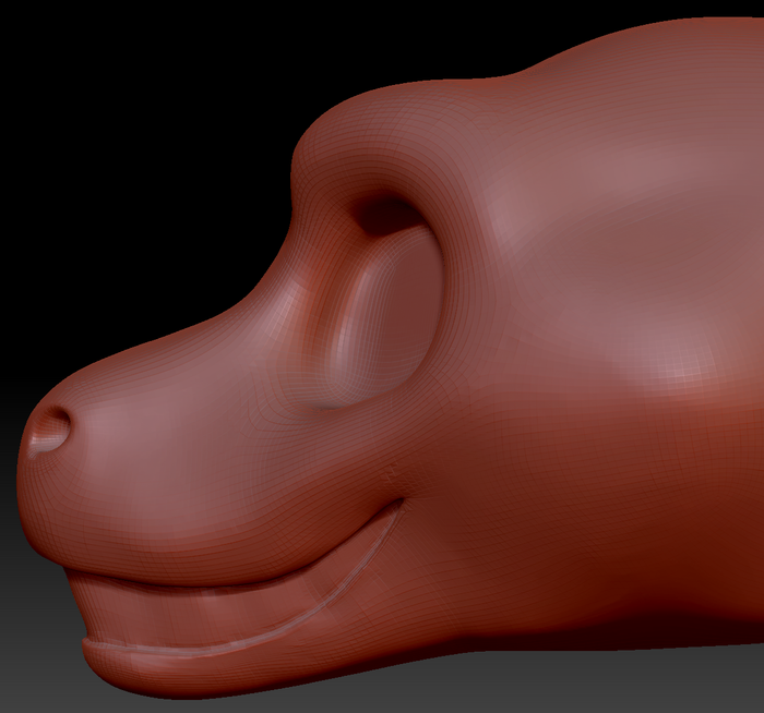 Gender Neutral Toony Raptor Static Jaw Head Base Variant 1