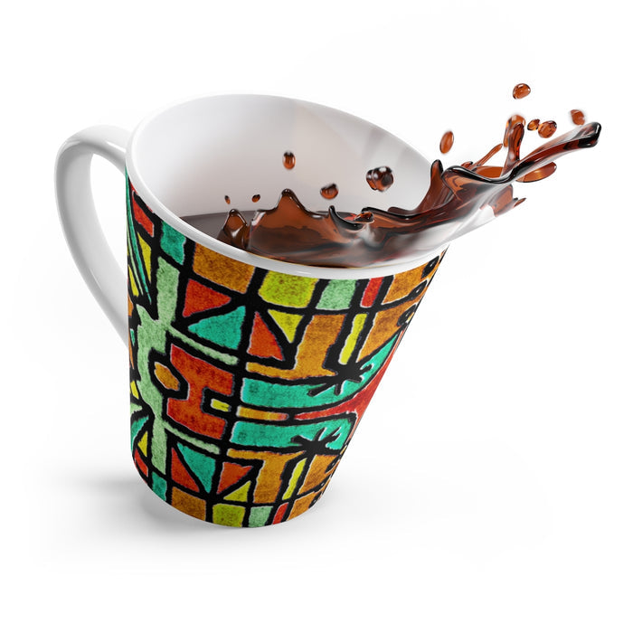 Geometric Tribal Latte Mug