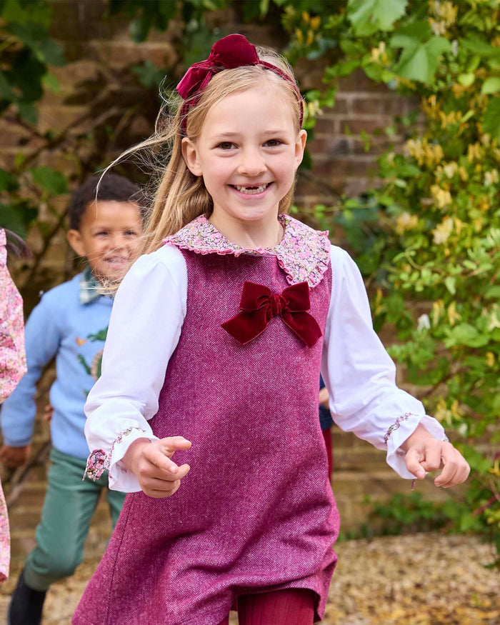 Confiture Dress Georgina Bow Dress in Claret