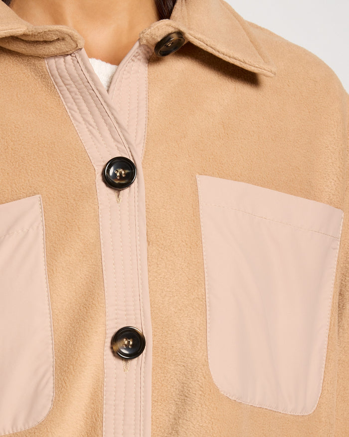 Dusk $|& Herizon Getaway Sherpa Shacket - SOF Full Front
