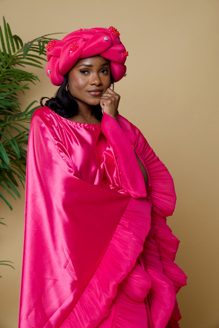 Gigantic braided headgear/headwrap.