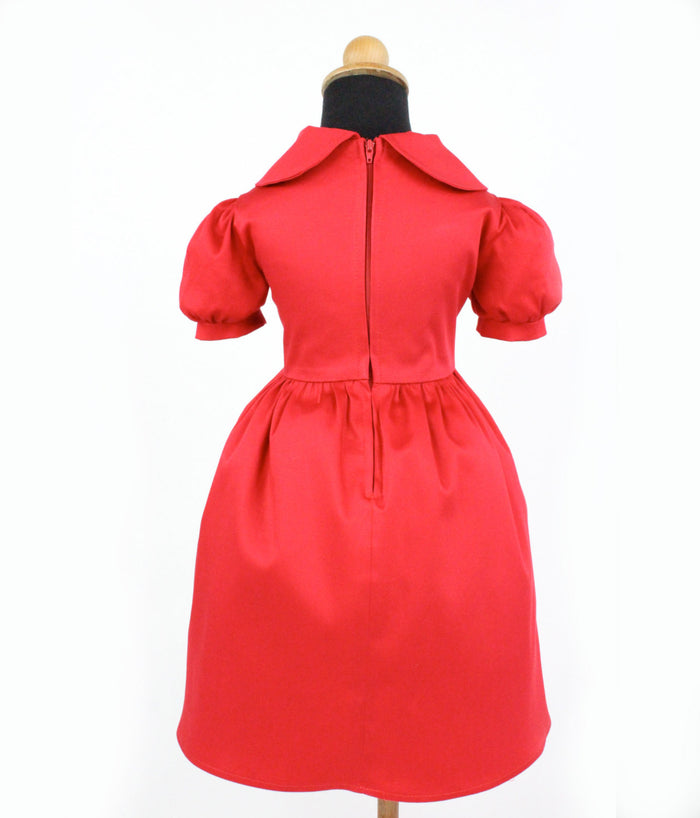 Girl's Red Holiday Dress #GD-CR91
