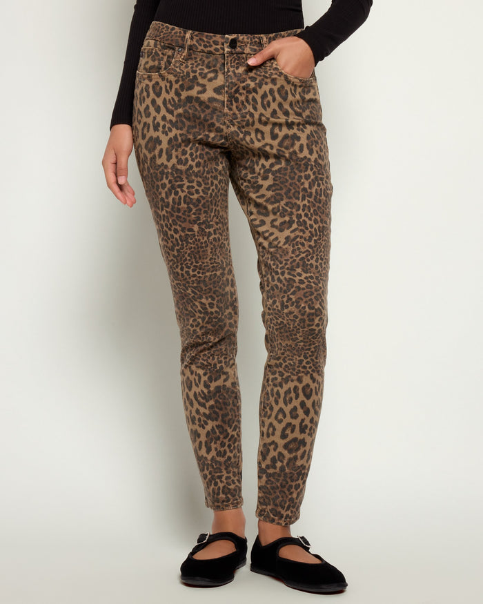Shadow Leopard $|& Dear John Gisele Ankle Skinny Jeans - SOF Front