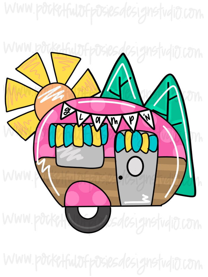 Glampin Camper Template
