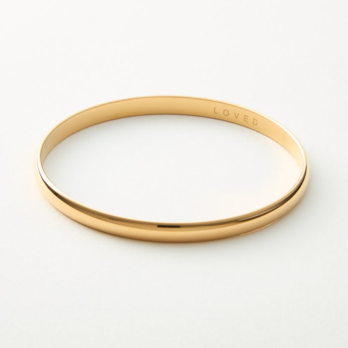 Gold $|& wantable Gold-Tone Bangle - SOF Front