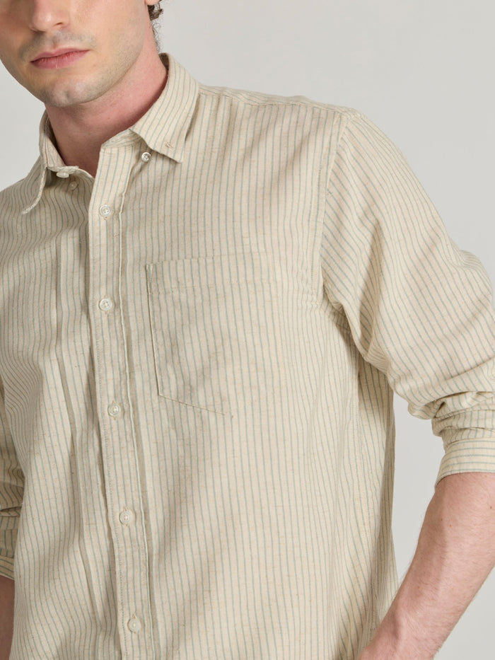 Graham - Striped Shirt - Green