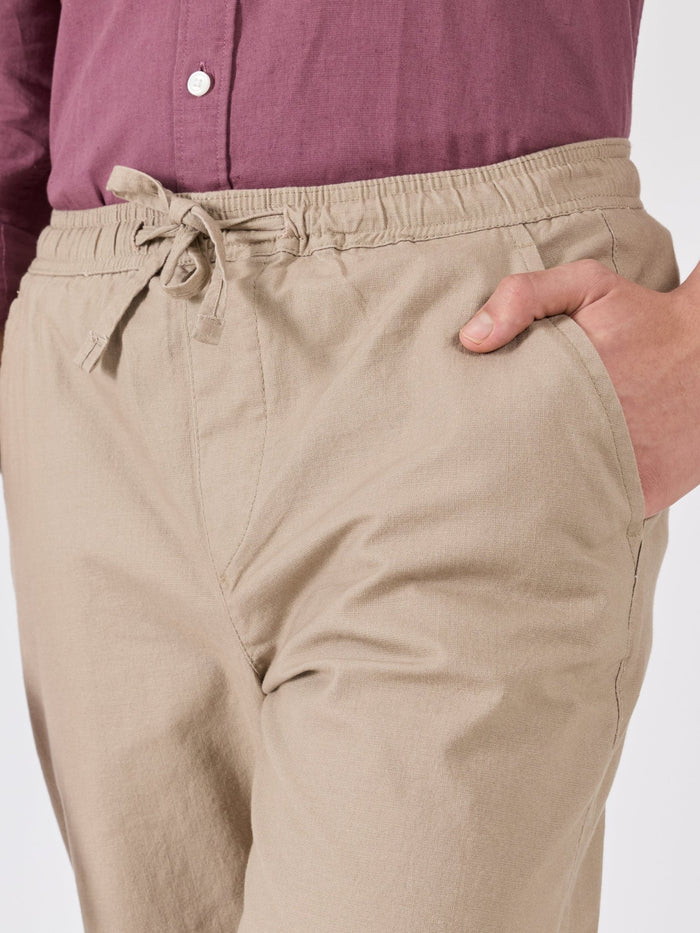 Men's  Relaxed Fit Joggers - beige