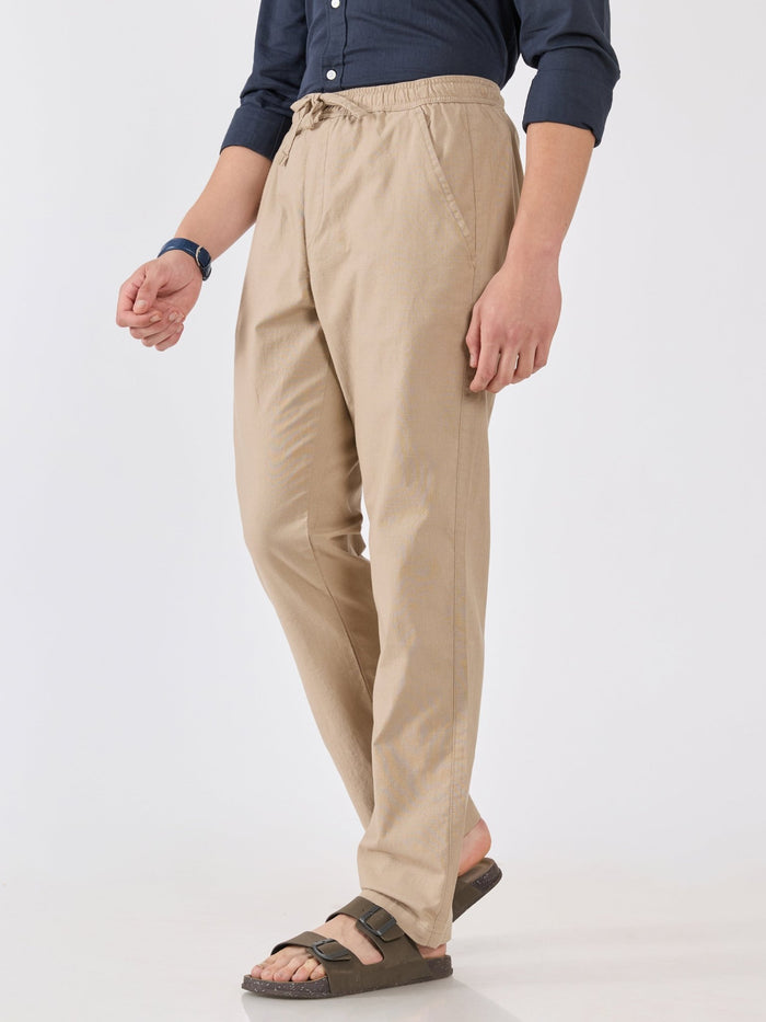 Men's  Relaxed Fit Joggers - biscuit