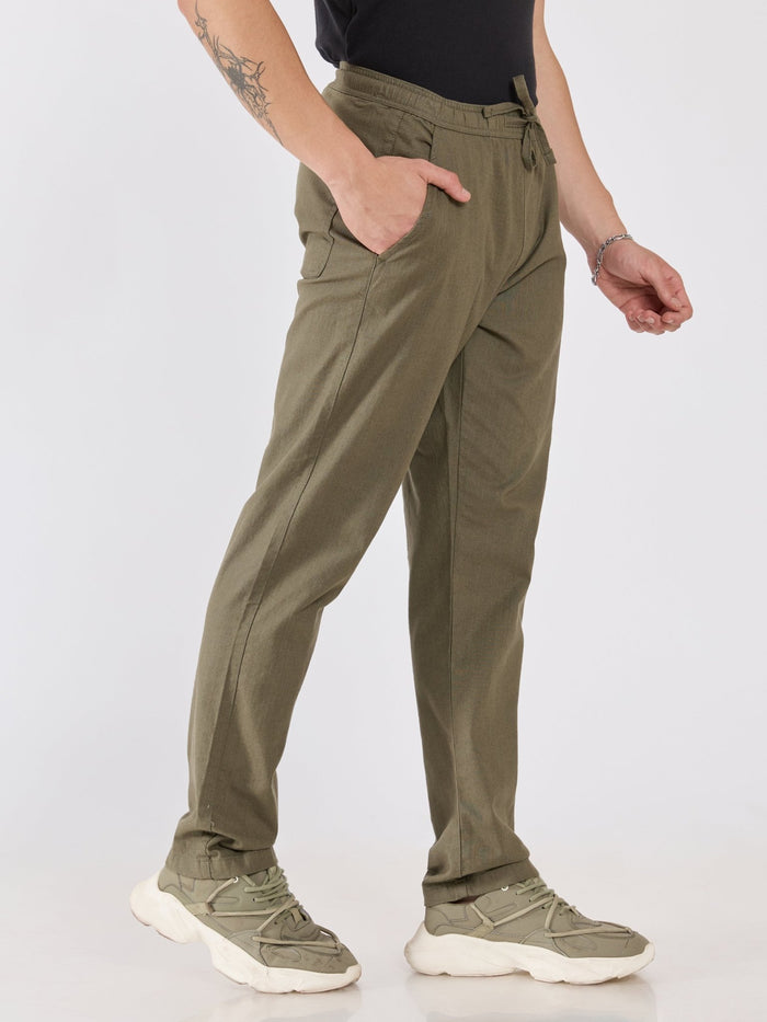 Men's  Relaxed Fit Joggers - Dark Olive