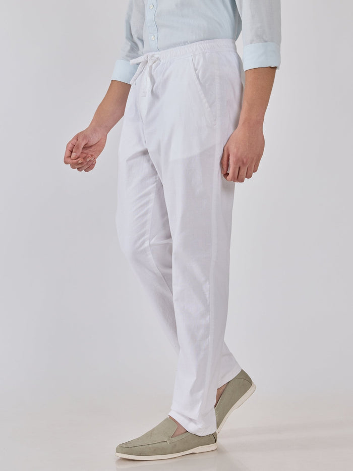 Men's  Relaxed Fit Joggers - white