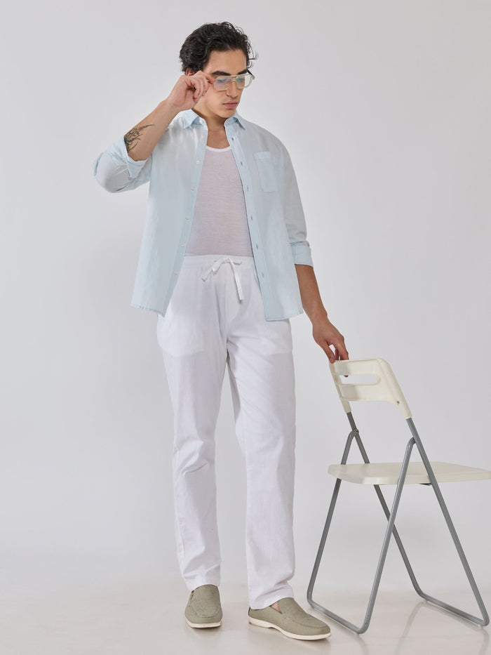 Men's  Relaxed Fit Joggers - white