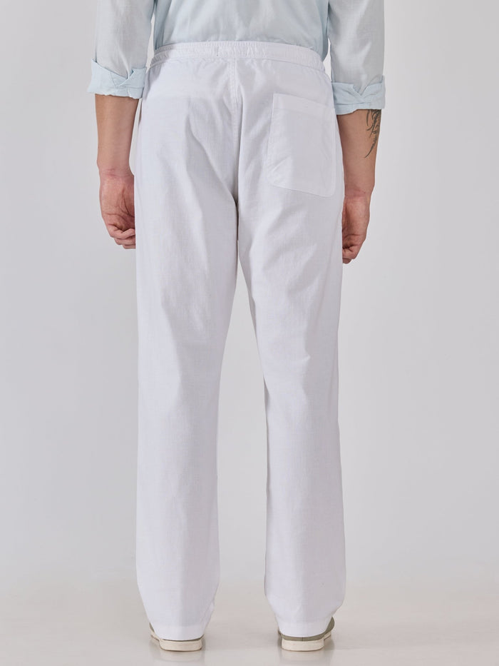 Men's  Relaxed Fit Joggers - white