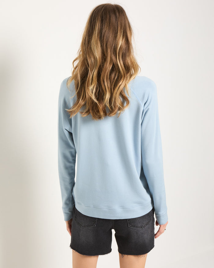French Blue $|& SEAS Graphic Sweatshirt - SOF Back