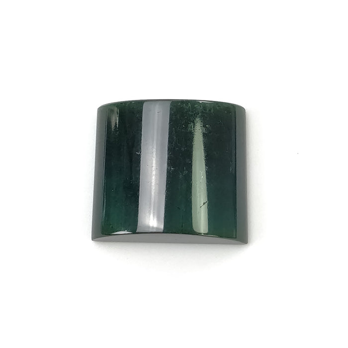 GREEN TOURMALINE Gemstone Cabochon : 36.75cts Natural Untreated Watermelon Tourmaline Uneven Shape 20*22mm