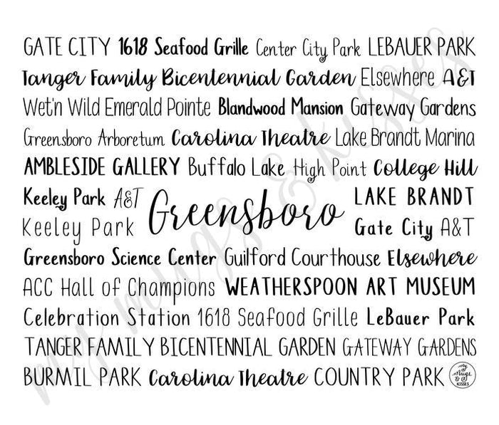 Greensboro, NC Travel Mug