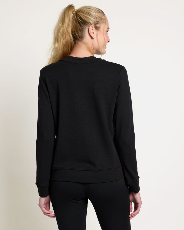 Black $|& Interval Half Moon Pullover - SOF Back