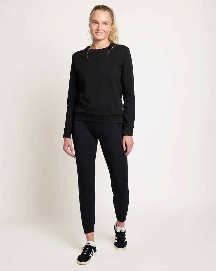 Black $|& Interval Half Moon Pullover - UGC On Fig