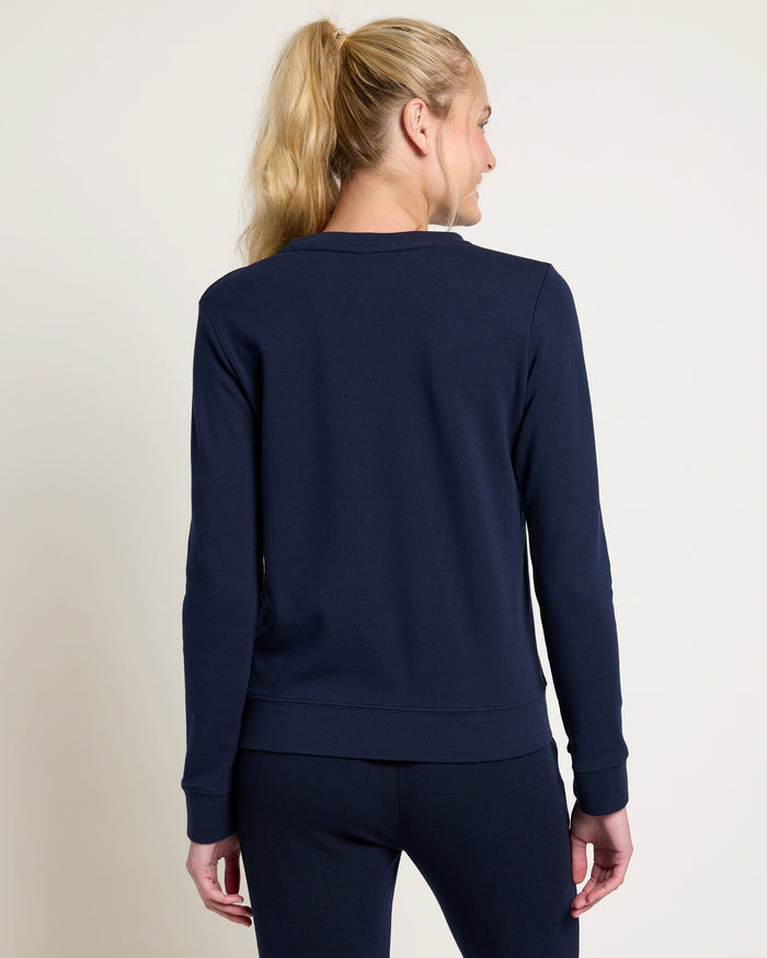 Navy $|& Interval Half Moon Pullover - SOF Back