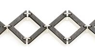Half triangle geometric laser-cut wood bracelet, second colorway, made in USA