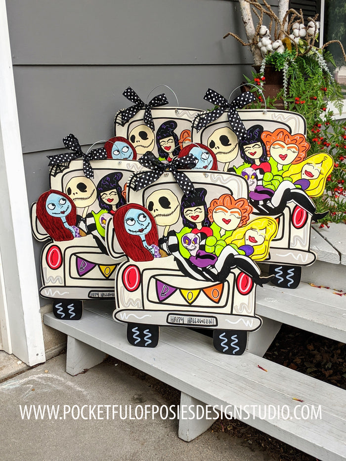 Halloween Characters Truck Door Hanger