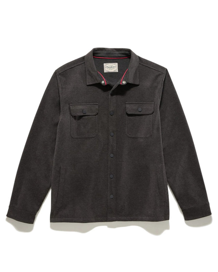 Charcoal $|& Flag & Anthem Hamlin Stretch Twill Shirt Jacket - Hanger Back