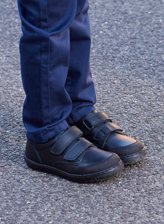 Hampton Classics School Shoes Hampton Classics Jack School Shoes in Black - Trotters Childrenswear