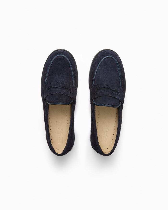 Hampton Classics Party Shoes Hampton Classics Parker Loafers in Navy Suede