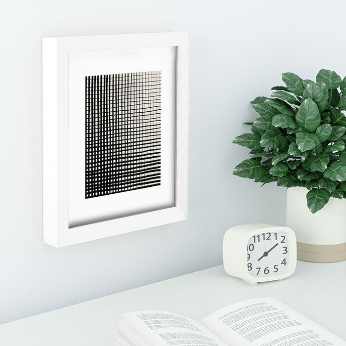 Hand Drawn Grid Recessed Framing Rectangle