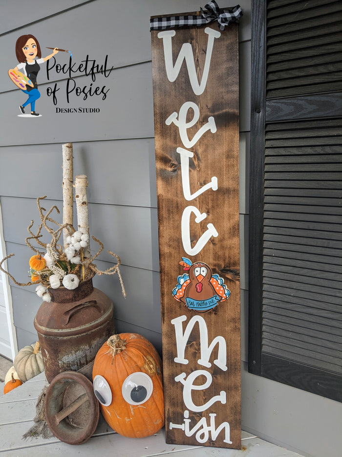 Hand Lettered Porch Sign