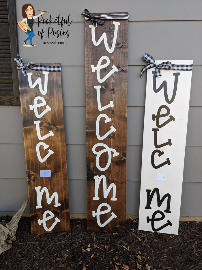 Hand Lettered Porch Sign