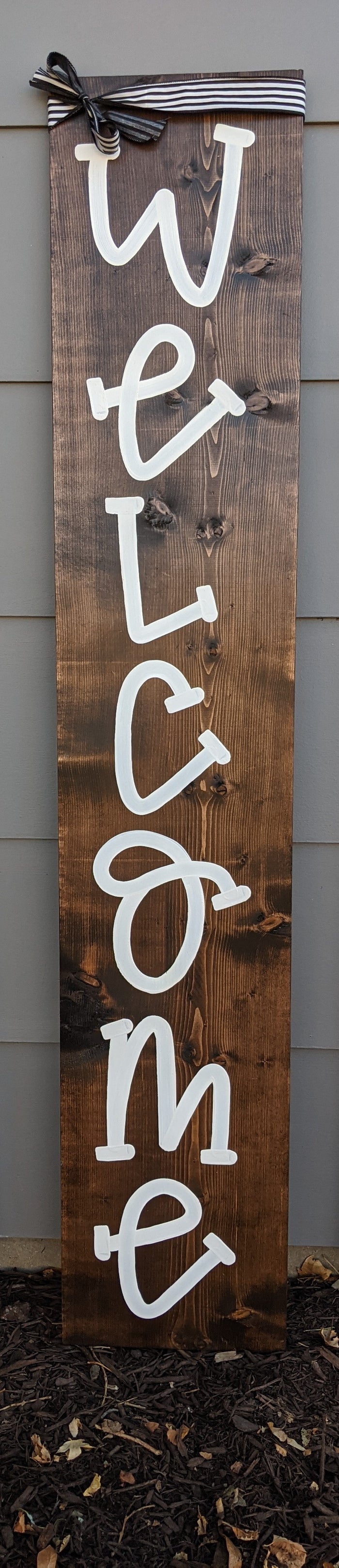 Hand Lettered Porch Sign
