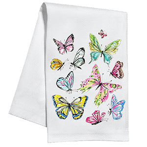 Handpainted Kitchen Towels, Assorted