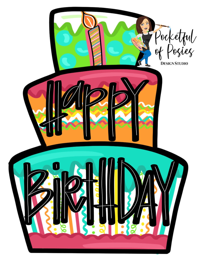 Happy Birthday Cake Template