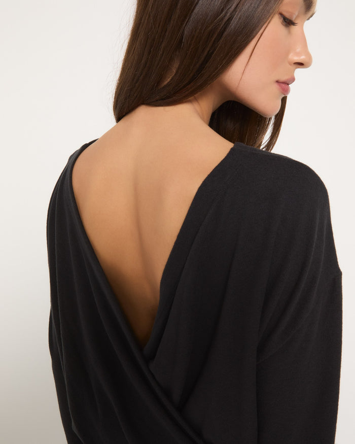 Black $|& Interval Hacci Harmony Top - SOF Full Front