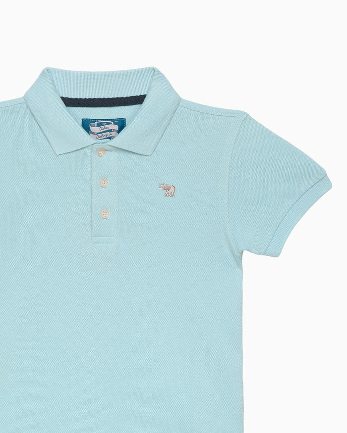 Chelsea Clothing Company Polo Harry Piqué Polo in Pale Blue
