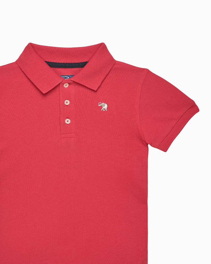 Chelsea Clothing Company Polo Harry Pique Polo Shirt in Red