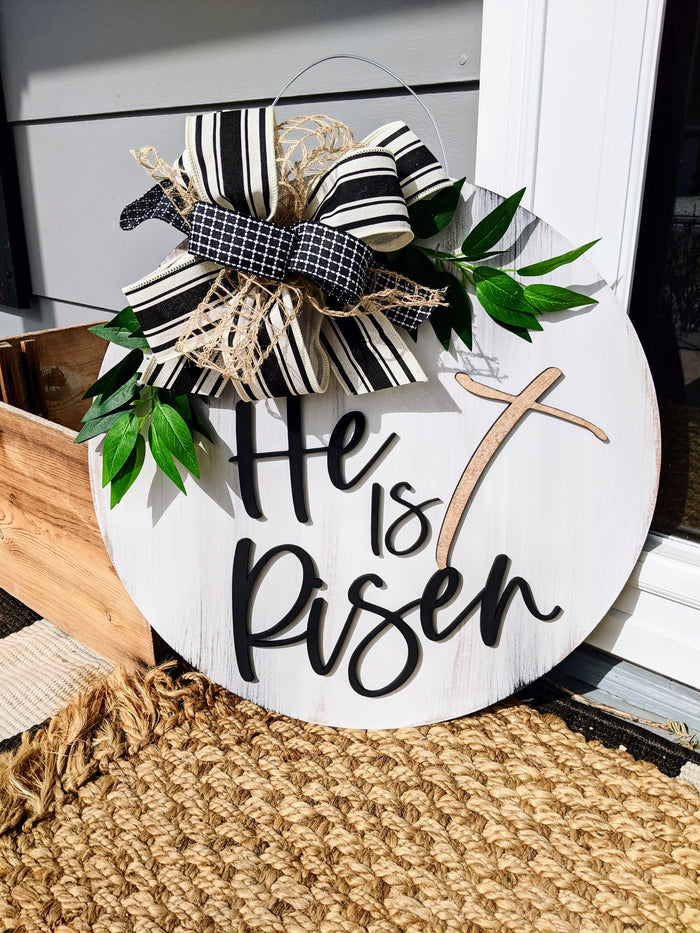 He Is Risen Door Hanger