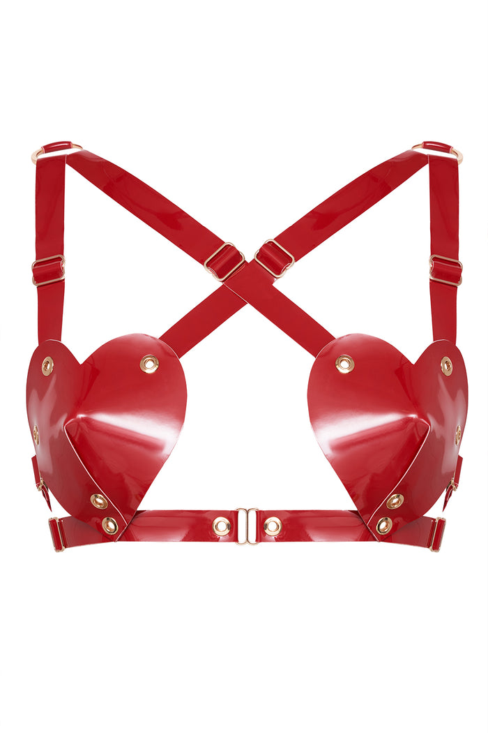 Hearts Red bra by Secret Room