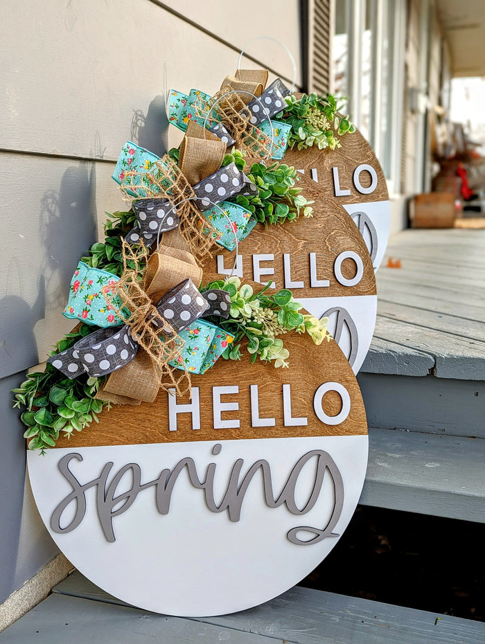 Hello Spring Door Hanger