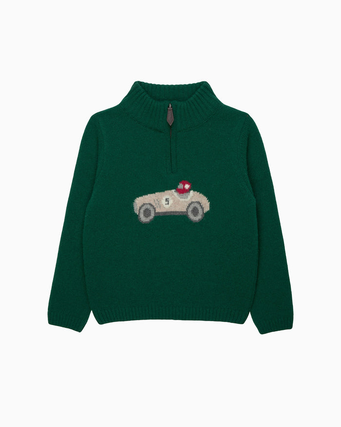 Chelsea Clothing Company Jumper Henry Car Half Zip Jumper