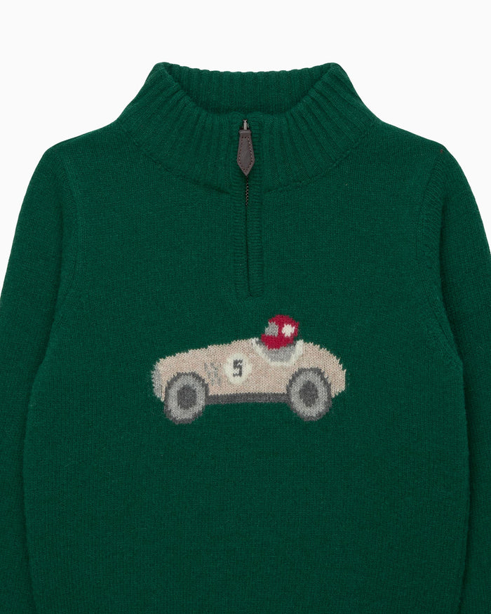 Chelsea Clothing Company Jumper Henry Car Half Zip Jumper
