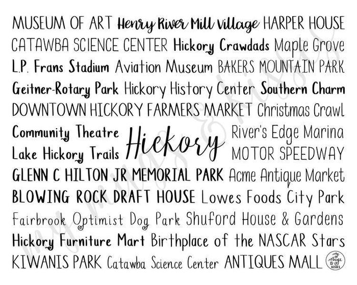 Hickory, NC Digital Download